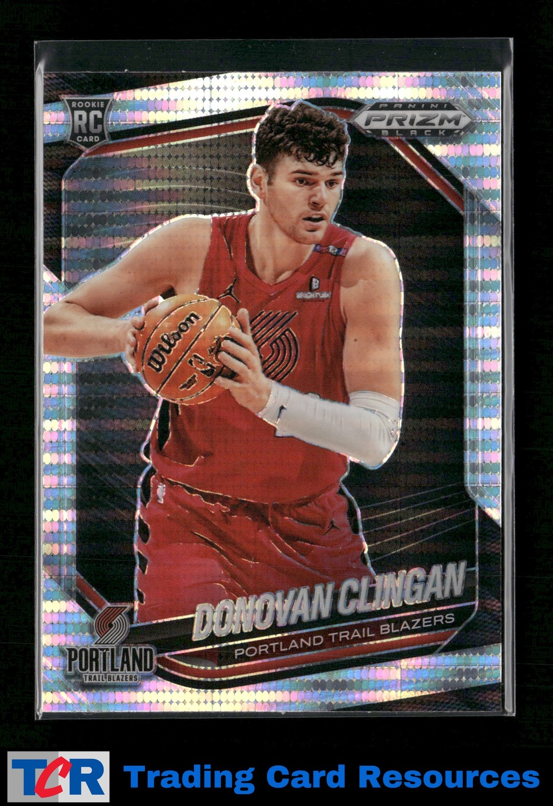 2024-25 Panini Prizm Black #131 Donovan Clingan Pulsar