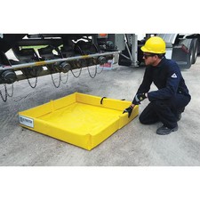Ultratech 8854 Spill Tray, Rectangular, Yellow, 75 Gal Capacity