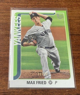 Max Fried 2025 Topps Series 2 Baseball 609 Vintage Stock SP /99 New York Yankees