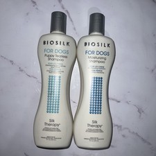 2 Biosilk For Dogs Silk Therapy Moisturizing Shampoo Soft Shiny Coat Pets