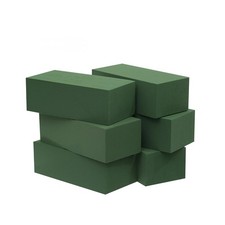 6pc Wet Fresh Floral Foam Blocks Green Florist Foam Bricks 8.9 L X 3.9 W X ...
