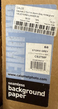 Calumet Hintergrundpapier 2,72 x 11m Storm Gey Hintergrund Farbnr. 58 Neu