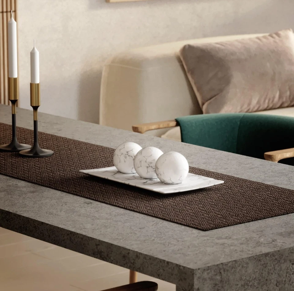 Juego de bandeja y orbe decoración del hogar aspecto mármol blanco decoración de mesa de centro para vivir R... Foto 2 de 4