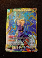 DBS Android 18, Perfection's Prey-Mythic Alt Art P-210 PR Gold Foil