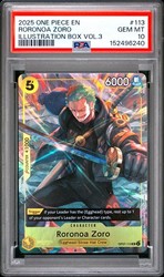 Roronoa Zoro (Illustration Box Vol.3) OP07-113 One Piece Promo Card