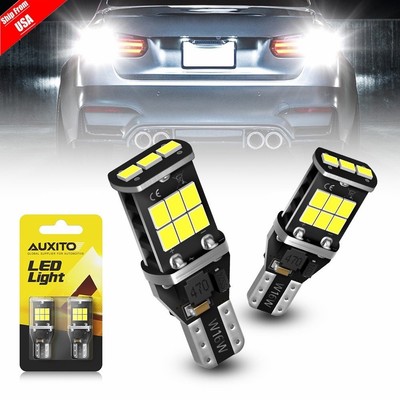 AUXITO CANBUS LED Backup Reverse Light Bulb 921 912 T15 W16W Lamps 6000K White