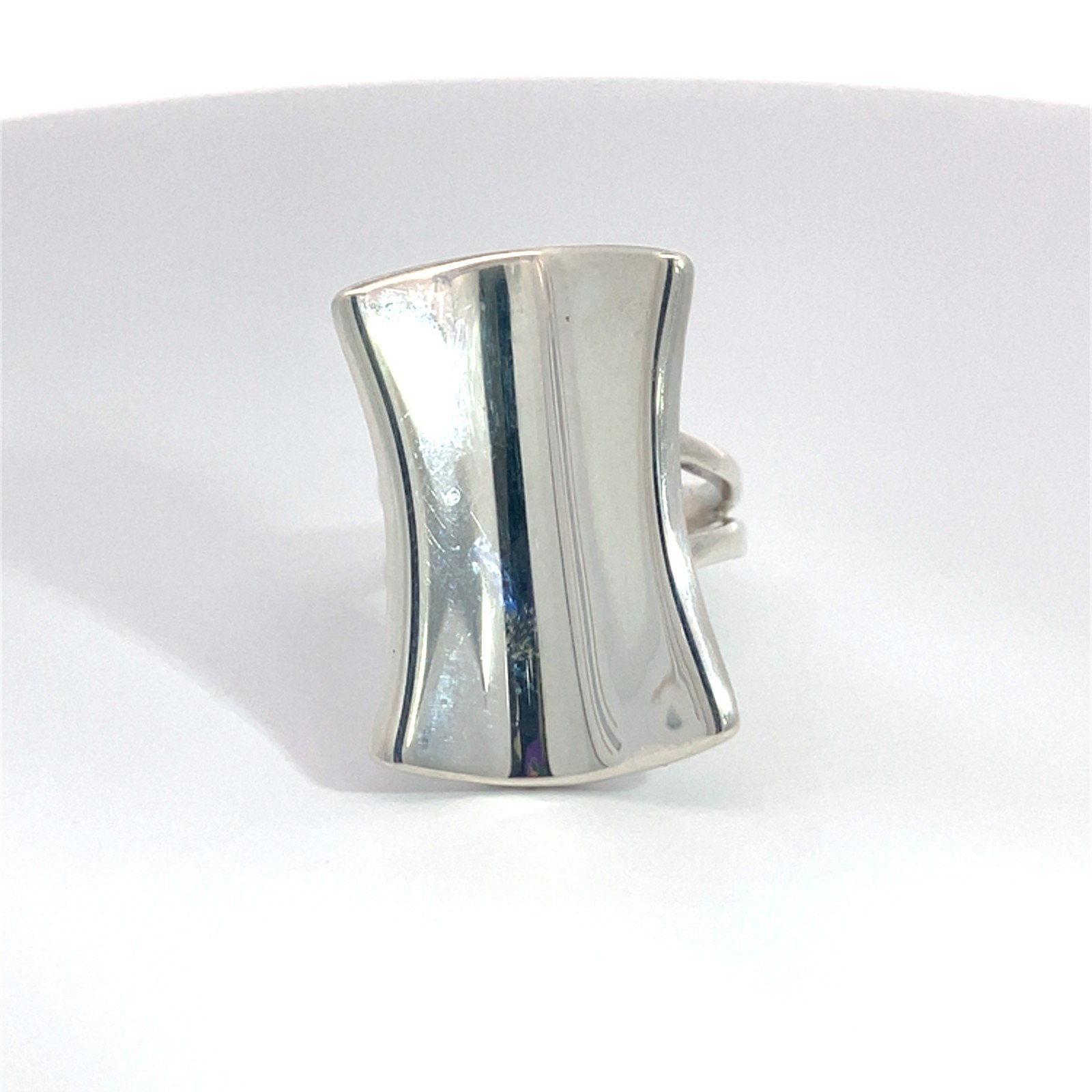 Sculpted Sterling Silver Statement Ring - image 1