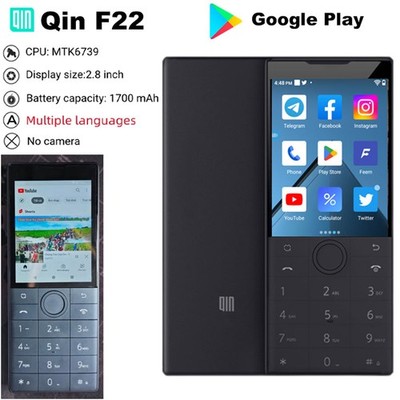 Unlocked QIN F22 4G MINI Android 11 Smartphone Phone Keyboard Google Play Mobile