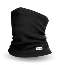 Winter Neck Gaiter Warmer, Windproof Fleece Face Mask Cover, Cold Weather Black