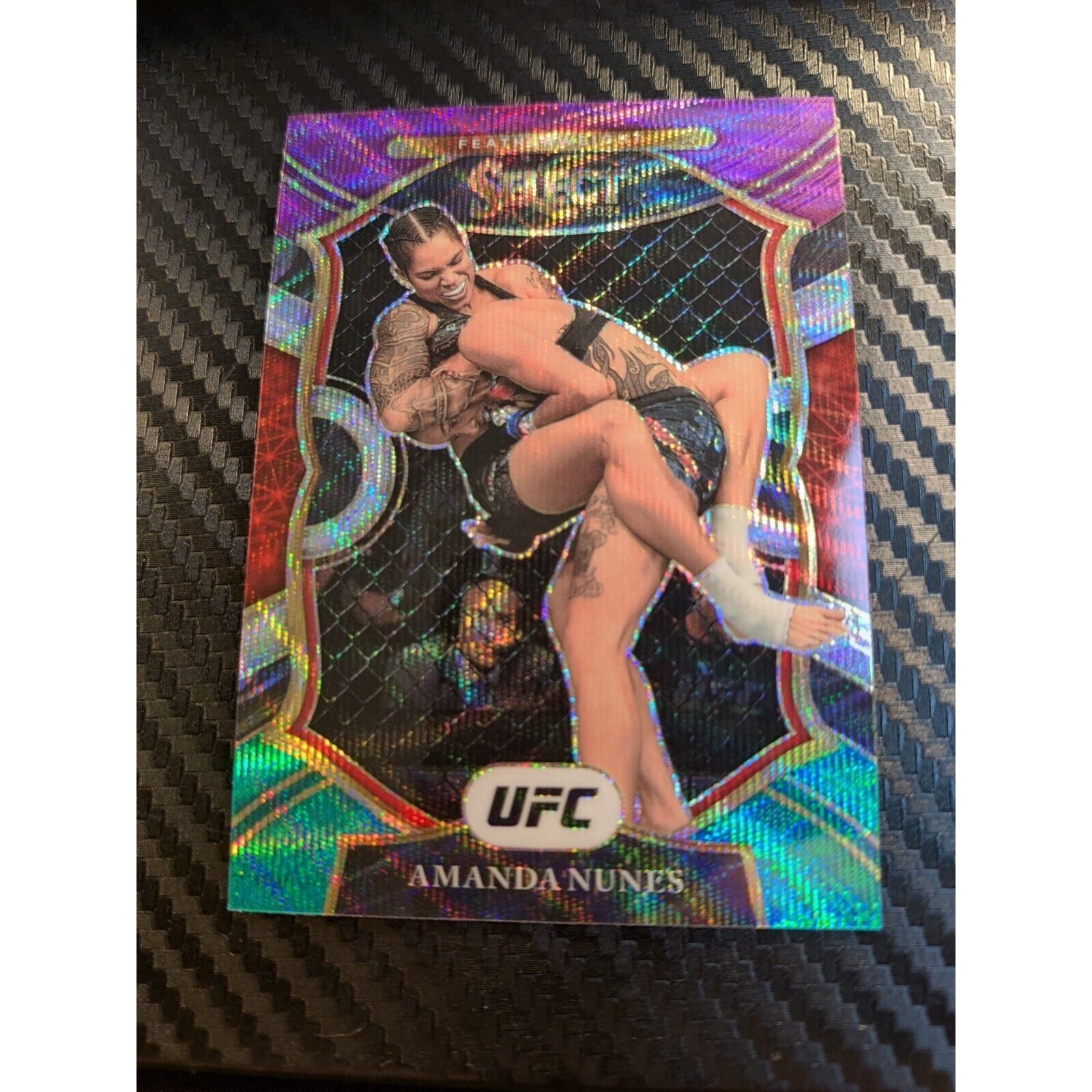 2021 Panini UFC Select #56 Amanda Nunes Concourse Tri-Color