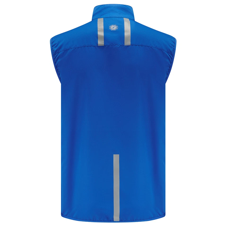 Men's Pace Running Gilet - Lightweight Windproof Reflective Trim & Two Pocket... - Image 3 of 4