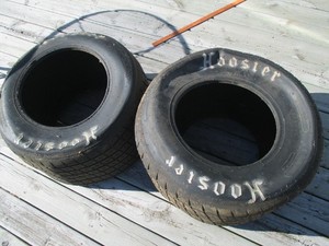 Vintage Pair 1450 Hoosier Late Model Tires 11.0/28.5-15 Hot Rod, Man Cave, Coll.