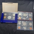 Lot of (3) 1968 40% Silver Mint Sets! P, D, & Proof! (3) 40% Silver Halves!