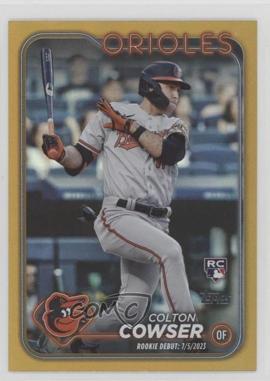 2024 Topps Update Debut Gold Rainbow Foil Colton Cowser #US72 Rookie RC 04xc