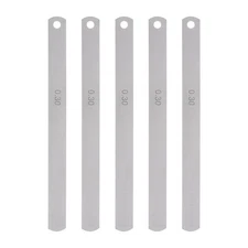 5pcs Mn Steel Feeler Gauge 0.3mm Thickness Metric Filler Thickness Gage