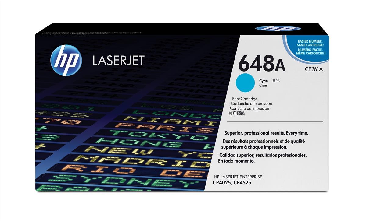 Genuine CE261A HP 648A Cyan Toner Cartridge Sealed