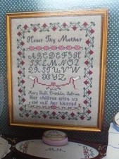 Margaret & Margaret Inc "Honor Thy Mother Sampler" Cross Stitch Pattern (#187)