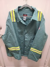 Bulwark Men's 3XL Molten Metal High Visibility Flame Resistant Coat Visual Green