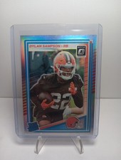 2025 Panini Donruss Optic Dylan Sampson Silver HOLO Rated Rookie Prizm #238 CLE