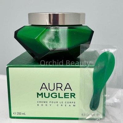 New Boxed Mugler Aura Perfumed Body Cream Full Size 6.8 oz/200 ml~Discontinued