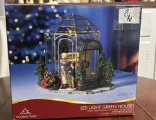 Holiday Time LED Light Green House-2006 Traditional Vintage Collection-Christmas