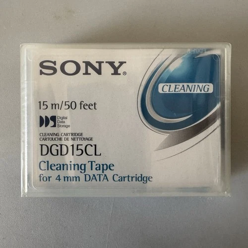SONY DGD15CL Cleaning Tape for 4mm DATA Cartridge to DDS DDS2 DDS3 DAT 72 Drives
