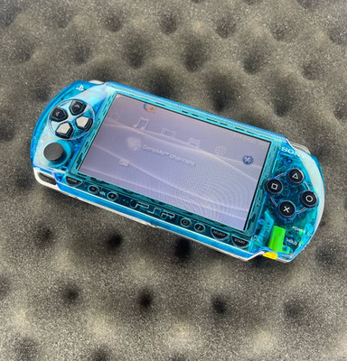 *Selten* Sony PSP 1000 (Frostblau/Schwarz) Konsole + Boni (Beschreibung lesen)