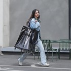 Byootique 20" Rolling Tote Bag Grocery Bag on 5 Wheels for Travel MidnightGlitz — photo 10