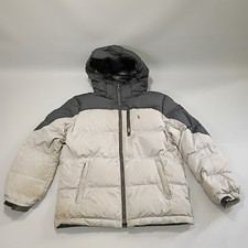 Polo Ralph Lauren Hoodie Kids M Performance Puffer Down Jacket Khaki Beige