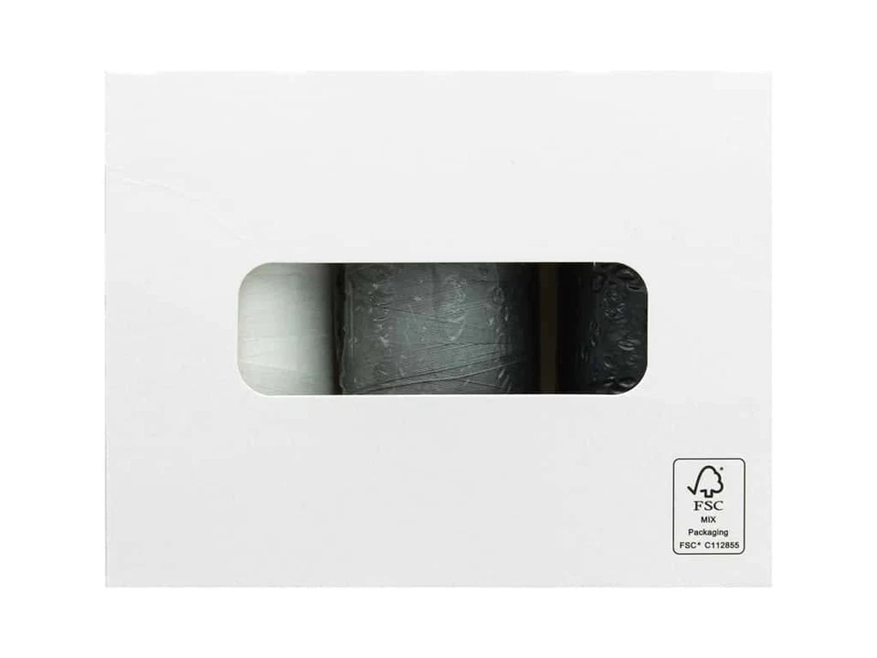 Mako Cotton Color Builders - 40 wt. - African Penguin Black/White 3 pc. - Image 3 of 3