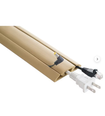 UT Wire Cord Protector & Concealer -  Beige - 15 ft. New  (Q68K)