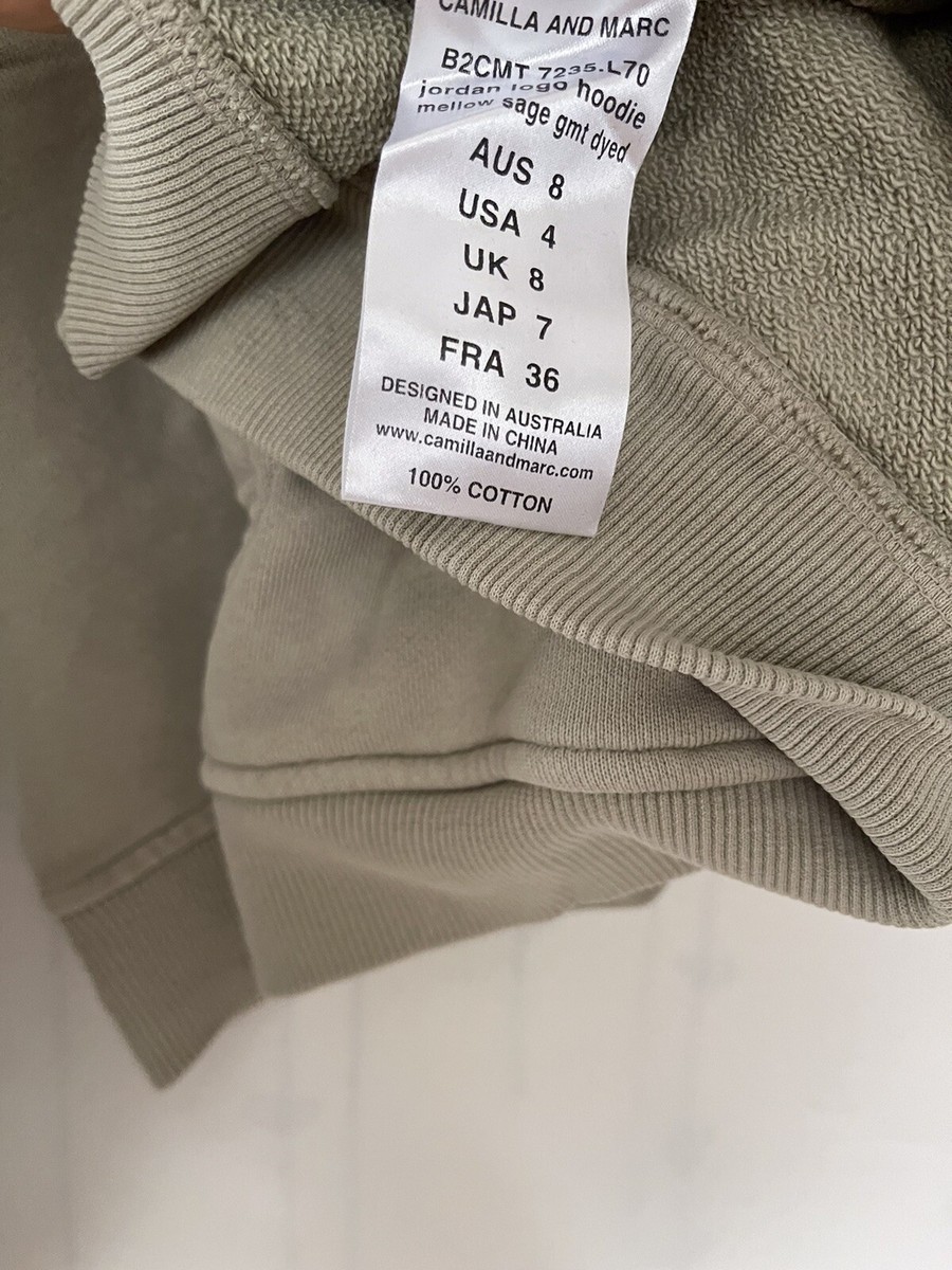 camilla and marc jordan logo hoodie green