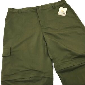 FIELD & STREAM Nylon Convertible Pants to Shorts Mens 42 x 34 Hiking Green NWT | eBay