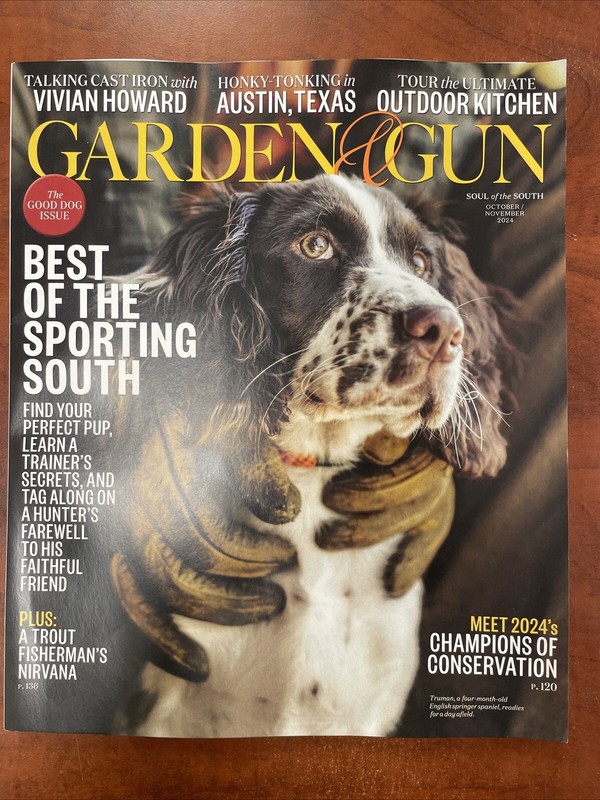 GARDEN & GUN MAGAZINE - OCT/NOV 2024 Vivian Howard Austin Texas Outdoor Kitchen