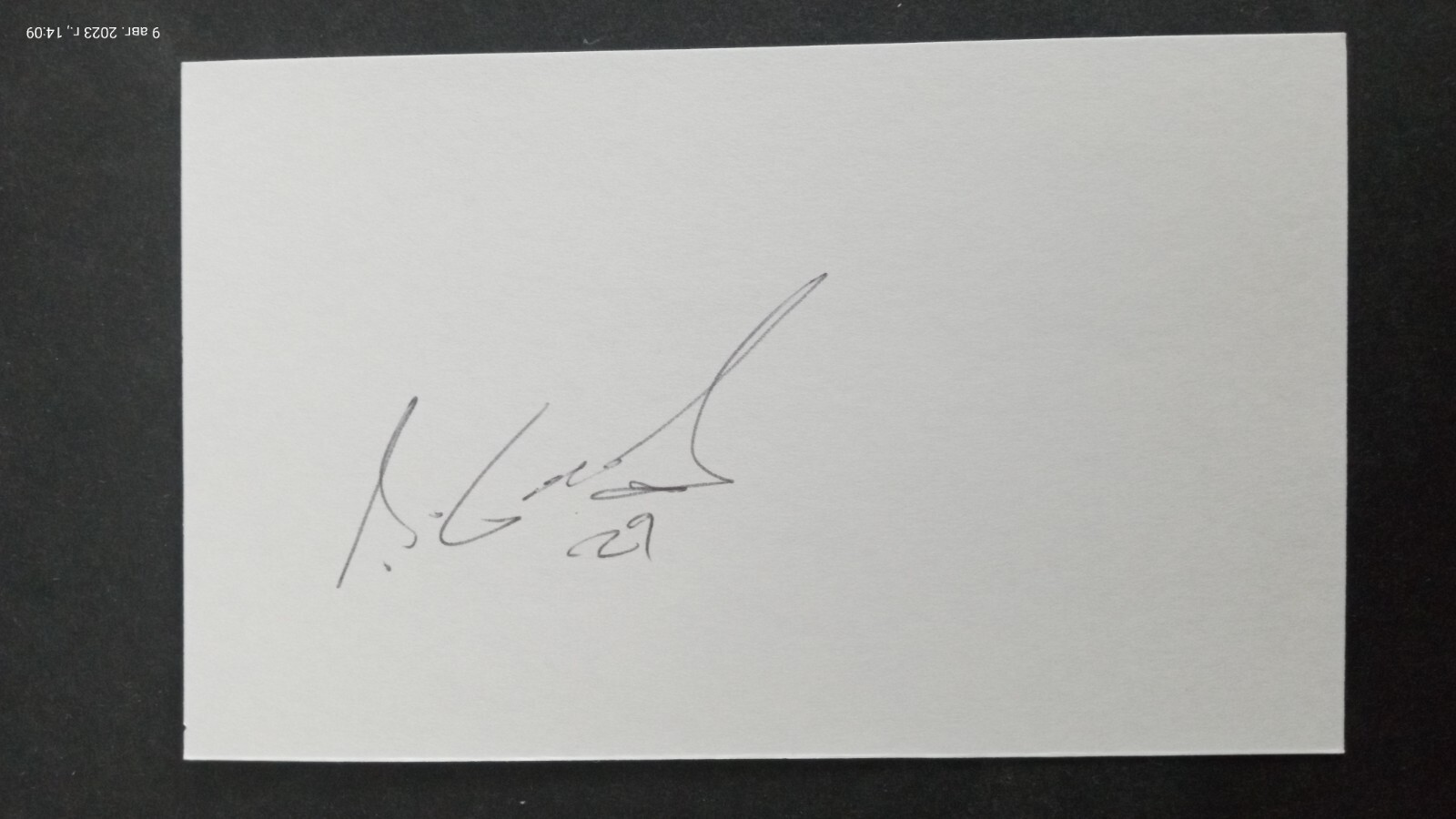 2003 Orlando Rays: Amado German, SIGNED 3x5 Card