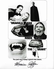 Veronica Carlson HAMMER HORROR 10"X8" Genuine Signed Autograph COA 29223