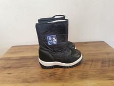 JOJO MAMAN KIDS WATERPROOF PULL ON CUSHIONED MID CALF BOOTS UK 8 EUR 26 BT282