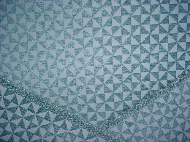 Tela de tapicería de chenilla geométrica azul aguamarina Tango 13-5/8Y Lee Jofa 2008129 Foto 4 de 4