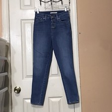 Levis 721 High Rise Skinny Ankle Jeans Womens Size 26 Medium Wash