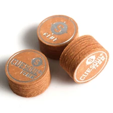 CUESOUL 3 Pieces14mm Cue Tips 8 layers for Billiard Cue-Yellow