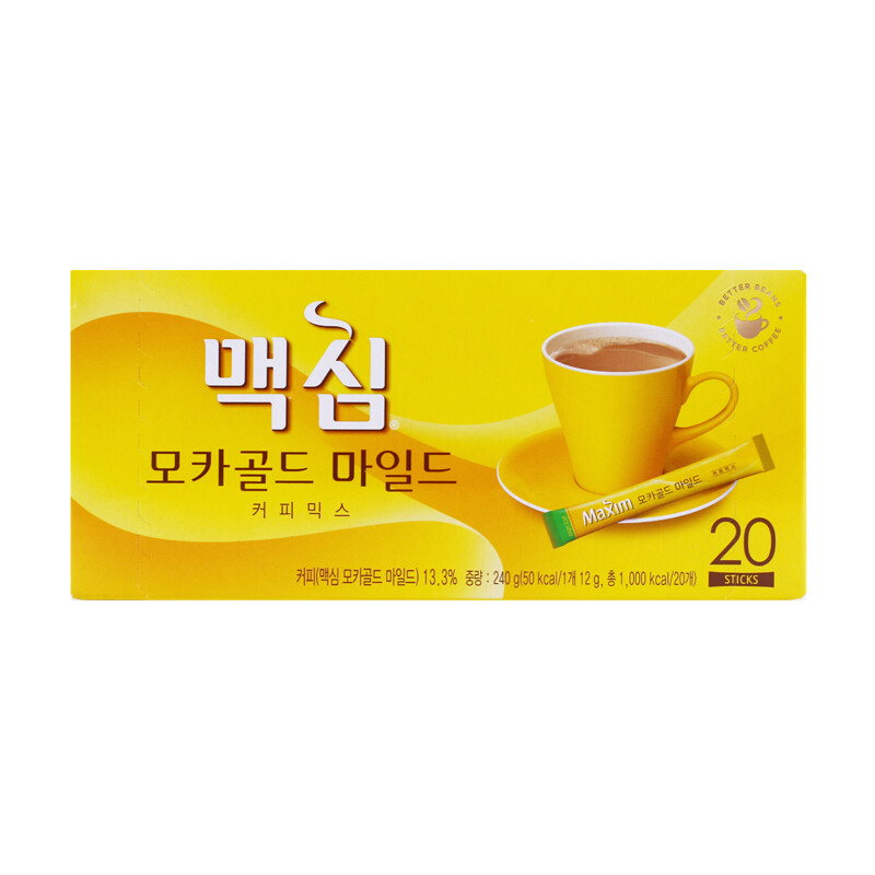 Korean Maxim Mocha Gold Mild Instant Coffee Mix 20stick Good Taste