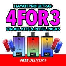 Hayati Pro Ultra Plus 25000 Pod Kit and Replacement Refill Pack |  Vape | E-Cig