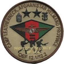 Camp Leatherneck Afghanistan Helmand Province Patch