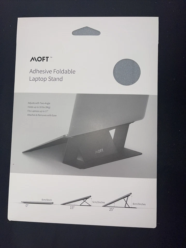 MOFT Ligero Portátil Portátil Soporte Ajustable Plateado MacBook Universal Foto 4 de 4