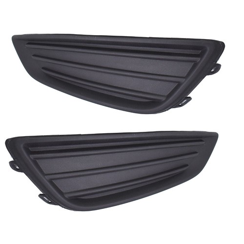 LH&RH For Ford Focus 15-2017 2018 Black Housing Fog Light Cover Frame Bezel Trim - Picture 12 of 14