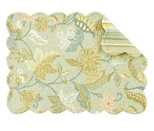 CF Henley Spa Rectangular Placemat Table Mat Quilted Cotton Single Reversible  