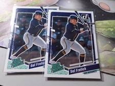 2023 Panini Donruss Rated Prospect Rookie Sal Frelick #33 2 Lot