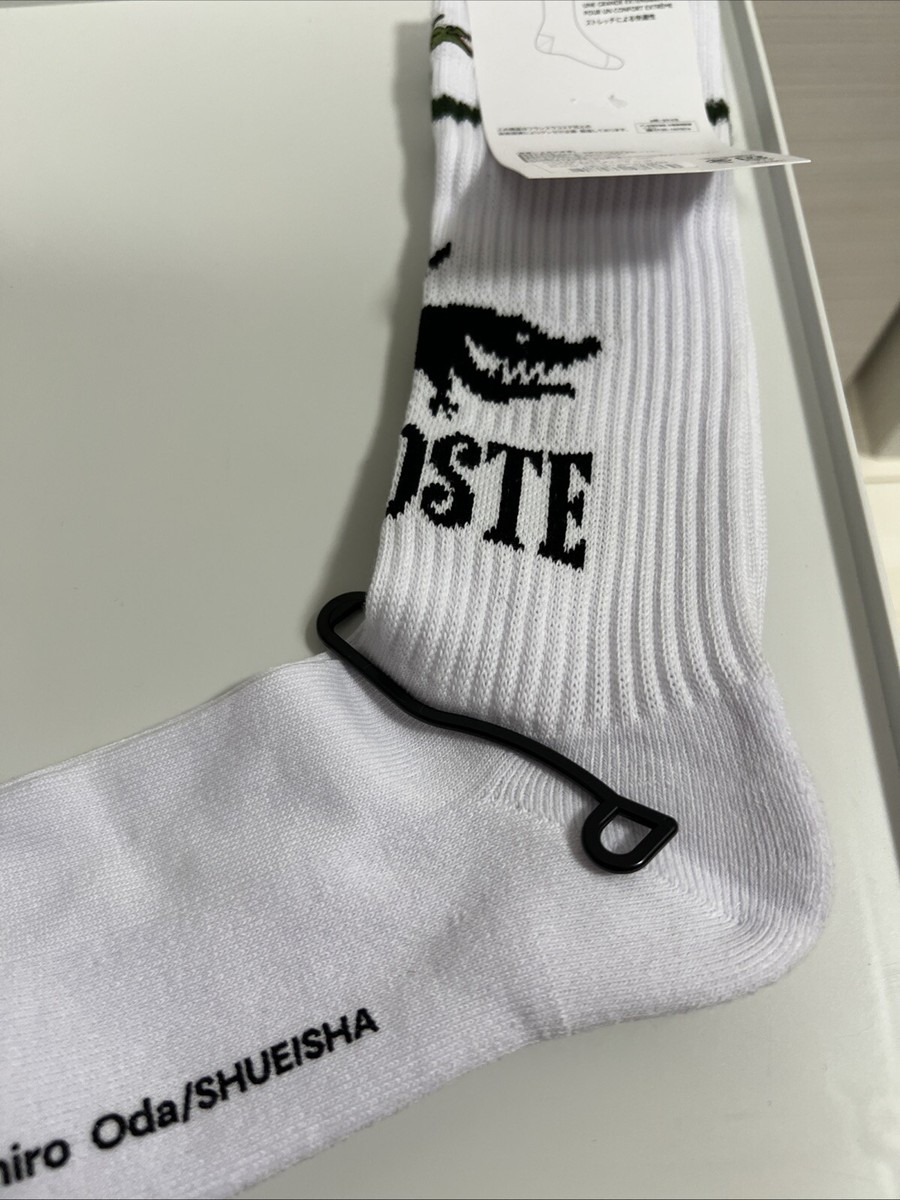 LACOSTE × ONE PIECE Crocodile logo socks Limited quantity