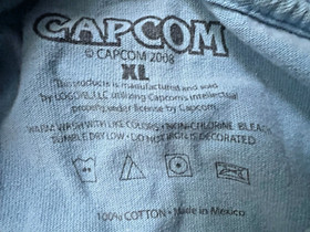 Lt Blue Capcom Bionic Commando Logo Short Sleeve Adult XL T-Shirt Nintendo NES