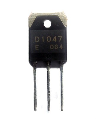 2pc NPN Audio Power Transistor 2SD1047 E Vceo=140V Ic=12A Pc=100W TO-3P Sanyo